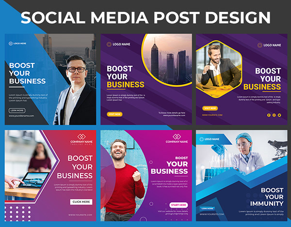 Social Media Poster in Phtosohop