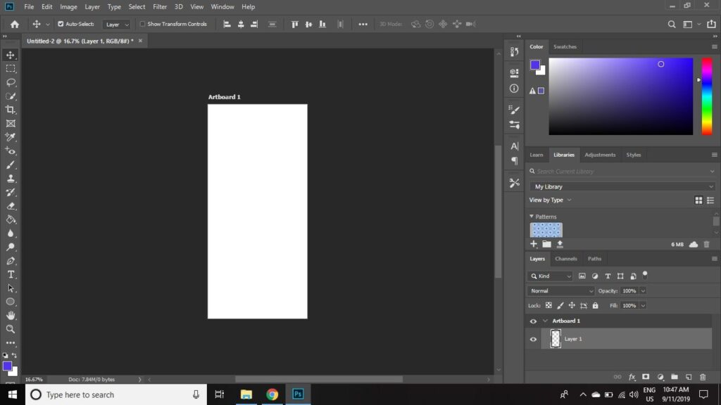 Artboard in photoshop